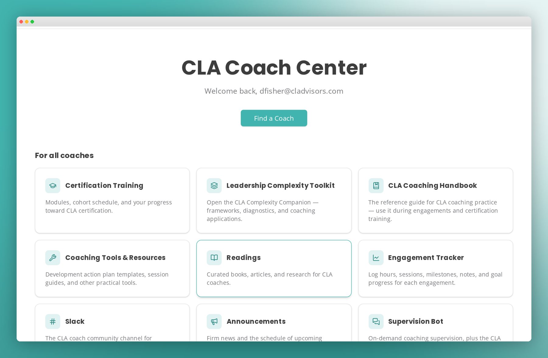For coaches